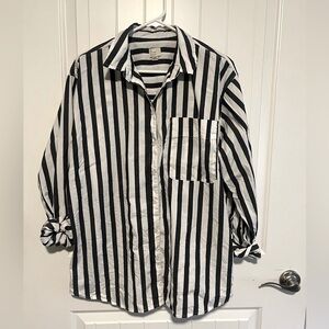 Oversized button up